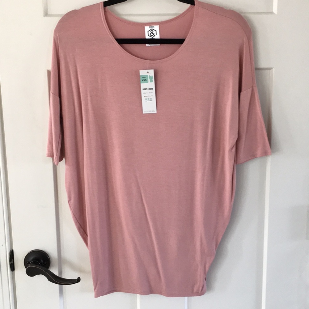 Agnes & Dora Dolman Tunic Blush XXS